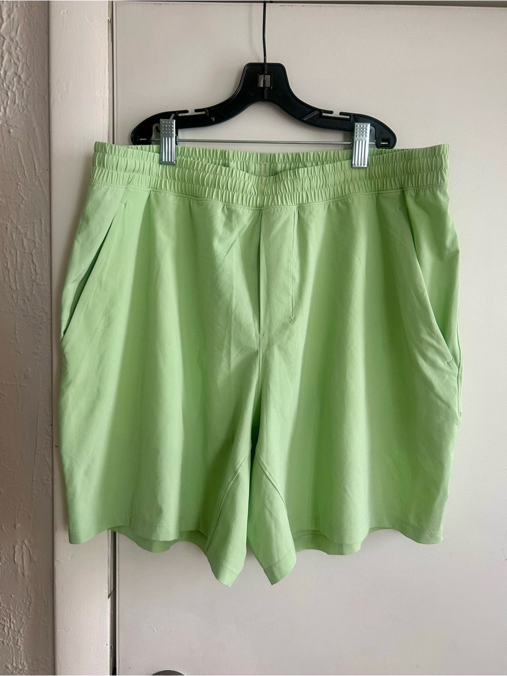 lululemon athletica Light Green Elastic-Waist Shorts